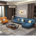 Modern luxury leather corner sofa European minimalist small room solid wood new Chinese style living room furniture Modern luxury leather corner sofa European minimalist small room solid wood new Chinese style living room furniture
