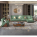 Modern luxury leather corner sofa European minimalist small room solid wood new Chinese style living room furniture Modern luxury leather corner sofa European minimalist small room solid wood new Chinese style living room furniture