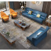 Modern luxury leather corner sofa European minimalist small room solid wood new Chinese style living room furniture Modern luxury leather corner sofa European minimalist small room solid wood new Chinese style living room furniture