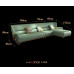Modern luxury leather corner sofa European minimalist small room solid wood new Chinese style living room furniture Modern luxury leather corner sofa European minimalist small room solid wood new Chinese style living room furniture