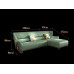 Modern luxury leather corner sofa European minimalist small room solid wood new Chinese style living room furniture Modern luxury leather corner sofa European minimalist small room solid wood new Chinese style living room furniture