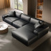 Leather Sofa Head Layer Cowhide Full Leather Italian Minimalist Straight Tofu Block Small Living Room Leather Sofa Head Layer Cowhide Full Leather Italian Minimalist Straight Tofu Block Small Living Room