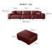 Leather Sofa Head Layer Cowhide Full Leather Italian Minimalist Straight Tofu Block Small Living Room Leather Sofa Head Layer Cowhide Full Leather Italian Minimalist Straight Tofu Block Small Living Room