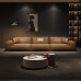 Italian Minimalist Leather Sofa Set Living Room Four Seater Head Layer Cow Leather Modern Simple Italian Minimalist Leather Sofa Set Living Room Four Seater Head Layer Cow Leather Modern Simple