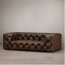 American Leather Vintage Industrial Style Lounge Top Grain Italian Light Luxury Full Pull Buckle Three Seater Sofa Villa American Leather Vintage Industrial Style Lounge Top Grain Italian Light Luxury Full Pull Buckle Three Seater Sofa Villa