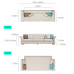 Modern Minimalistic TechnoFabric Sofa Bed for Small Living Room Modern Minimalistic TechnoFabric Sofa Bed for Small Living Room