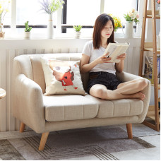 Scandinavian Fabric Sofa for Two Scandinavian Fabric Sofa for Two
