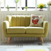 Scandinavian Fabric Sofa for Two Scandinavian Fabric Sofa for Two
