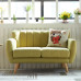 Scandinavian Fabric Sofa for Two Scandinavian Fabric Sofa for Two