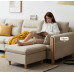Modern Cloth Sofa Seating for 3 in a Small Living Room Modern Cloth Sofa Seating for 3 in a Small Living Room