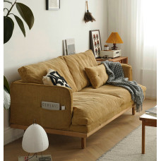 Nordic Fabric Sofa Livingroom Small Space Japanese Vintage Three Seater Washable Nordic Fabric Sofa Livingroom Small Space Japanese Vintage Three Seater Washable