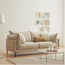 Three Seat Sofa Small Apartment Nordic Japanese Living Room Minimalist Modern Apartment Double Cloth Sofa Three Seat Sofa Small Apartment Nordic Japanese Living Room Minimalist Modern Apartment Double Cloth Sofa