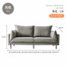 Three Seat Sofa Small Apartment Nordic Japanese Living Room Minimalist Modern Apartment Double Cloth Sofa Three Seat Sofa Small Apartment Nordic Japanese Living Room Minimalist Modern Apartment Double Cloth Sofa