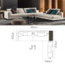Italian Minimalist Sofa Nordic Simple Small Living Room Modern Luxury No Wash Technology Fabric Sofa Italian Minimalist Sofa Nordic Simple Small Living Room Modern Luxury No Wash Technology Fabric Sofa