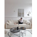 Modern minimalist Italian style cream sofa Modern minimalist Italian style cream sofa