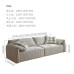 Modern minimalist Italian style cream sofa Modern minimalist Italian style cream sofa