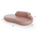 Nordic Minimalistic Arc Cotton Fabric Creative Sofa Designer Luxury Salon Shop Reception Alien Relaxed Sofa Nordic Minimalistic Arc Cotton Fabric Creative Sofa Designer Luxury Salon Shop Reception Alien Relaxed Sofa