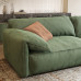 Italian Bean Curd Block Upholstered Scandinavian Green Velvet Elephant Ear Sofa Italian Bean Curd Block Upholstered Scandinavian Green Velvet Elephant Ear Sofa