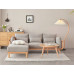Wood Sofa Living Room Modern Chinese Simple Fabric Corner Sofa Wood Sofa Living Room Modern Chinese Simple Fabric Corner Sofa