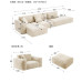 Modern Cream Bean Bag Sofa for Small Living Rooms Modern Cream Bean Bag Sofa for Small Living Rooms