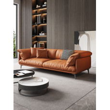 Italian Minimalist Waterproof Nanotech Fabric Sofa for Small Modern Living Room Seating up to 3 or 4