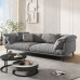 Italian Minimalist Waterproof Nanotech Fabric Sofa for Small Modern Living Room Seating up to 3 or 4 Italian Minimalist Waterproof Nanotech Fabric Sofa for Small Modern Living Room Seating up to 3 or 4