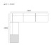 Italian Minimalist Fabric Sofa Designer Mansion Flat LShaped Corner Sofa Set