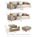 Italian Style Minimalist Modern Living Room Sofa Set Italian Style Minimalist Modern Living Room Sofa Set