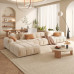 Technology Fabric Cream Minimalist Japanese Daytime Styled Small Living Room Three Person Straight Set Technology Fabric Cream Minimalist Japanese Daytime Styled Small Living Room Three Person Straight Set