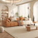 Technology Fabric Cream Minimalist Japanese Daytime Styled Small Living Room Three Person Straight Set Technology Fabric Cream Minimalist Japanese Daytime Styled Small Living Room Three Person Straight Set
