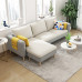 Modern Scandinavian Fabric Sofa for Three for Economical Home Living Modern Scandinavian Fabric Sofa for Three for Economical Home Living