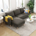 Modern Scandinavian Fabric Sofa for Three for Economical Home Living Modern Scandinavian Fabric Sofa for Three for Economical Home Living