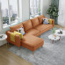 Modern Scandinavian Fabric Sofa for Three for Economical Home Living Modern Scandinavian Fabric Sofa for Three for Economical Home Living