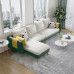 Modern Scandinavian Fabric Sofa for Three for Economical Home Living Modern Scandinavian Fabric Sofa for Three for Economical Home Living