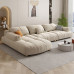 French Cream Upholstery Sofa Design for Contemporary Minimalist Corner Living Room French Cream Upholstery Sofa Design for Contemporary Minimalist Corner Living Room