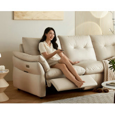 Multifunctional Electric Technology Fabric Sofa Small Living Room Fabric Cream Wind Multifunctional Electric Technology Fabric Sofa Small Living Room Fabric Cream Wind