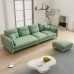 Modern Minimalist Creamy Fabric Sofa Cat Scratchproof Velvet Trio Small Spaces Sponge Latex Modern Minimalist Creamy Fabric Sofa Cat Scratchproof Velvet Trio Small Spaces Sponge Latex