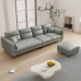 Modern Minimalist Creamy Fabric Sofa Cat Scratchproof Velvet Trio Small Spaces Sponge Latex Modern Minimalist Creamy Fabric Sofa Cat Scratchproof Velvet Trio Small Spaces Sponge Latex