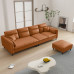 Modern Minimalist Creamy Fabric Sofa Cat Scratchproof Velvet Trio Small Spaces Sponge Latex Modern Minimalist Creamy Fabric Sofa Cat Scratchproof Velvet Trio Small Spaces Sponge Latex