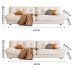 Luxury Lightweight Fabric Sofa for Two or Three People in Living Room Luxury Lightweight Fabric Sofa for Two or Three People in Living Room