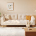 Nordic Small Living Room Cream Cloud Sofa Three Seater Modern Japanese Wood Nordic Small Living Room Cream Cloud Sofa Three Seater Modern Japanese Wood