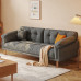 Nordic Small Living Room Cream Cloud Sofa Three Seater Modern Japanese Wood Nordic Small Living Room Cream Cloud Sofa Three Seater Modern Japanese Wood