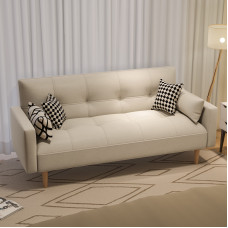 Compact Apartment Furniture Sofa Bedroom Mini Rent Living Room Single Fabric Sofa