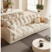 Modern Minimalist Cream Nordic Luxury Elephant Ears Small Apartment Linear Technological Fabric Cloud Sofa Modern Minimalist Cream Nordic Luxury Elephant Ears Small Apartment Linear Technological Fabric Cloud Sofa