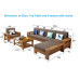Wooden Sofa Set Three Four Five Seaters With Chaise And Cabinet Wooden Sofa Set Three Four Five Seaters With Chaise And Cabinet
