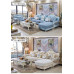 European Fabric Living Room Sectional Sofa Wooden Corner Sofa Customizable Washable Luxury Lazy Sofa