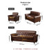 European Retro Industrial Style Sofa Set Cafe Restaurant Bar Outfit Small Home Real Wood American European Retro Industrial Style Sofa Set Cafe Restaurant Bar Outfit Small Home Real Wood American