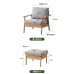 Wooden sofa for small living room minimalist Nordic winter and summer twoinone fabric sofa Wooden sofa for small living room minimalist Nordic winter and summer twoinone fabric sofa