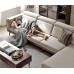 Solid Wood Black Walnut Chinese Style Large Sectional Sofa Solid Wood Black Walnut Chinese Style Large Sectional Sofa