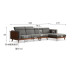 Solid Wood Black Walnut Chinese Style Large Sectional Sofa Solid Wood Black Walnut Chinese Style Large Sectional Sofa